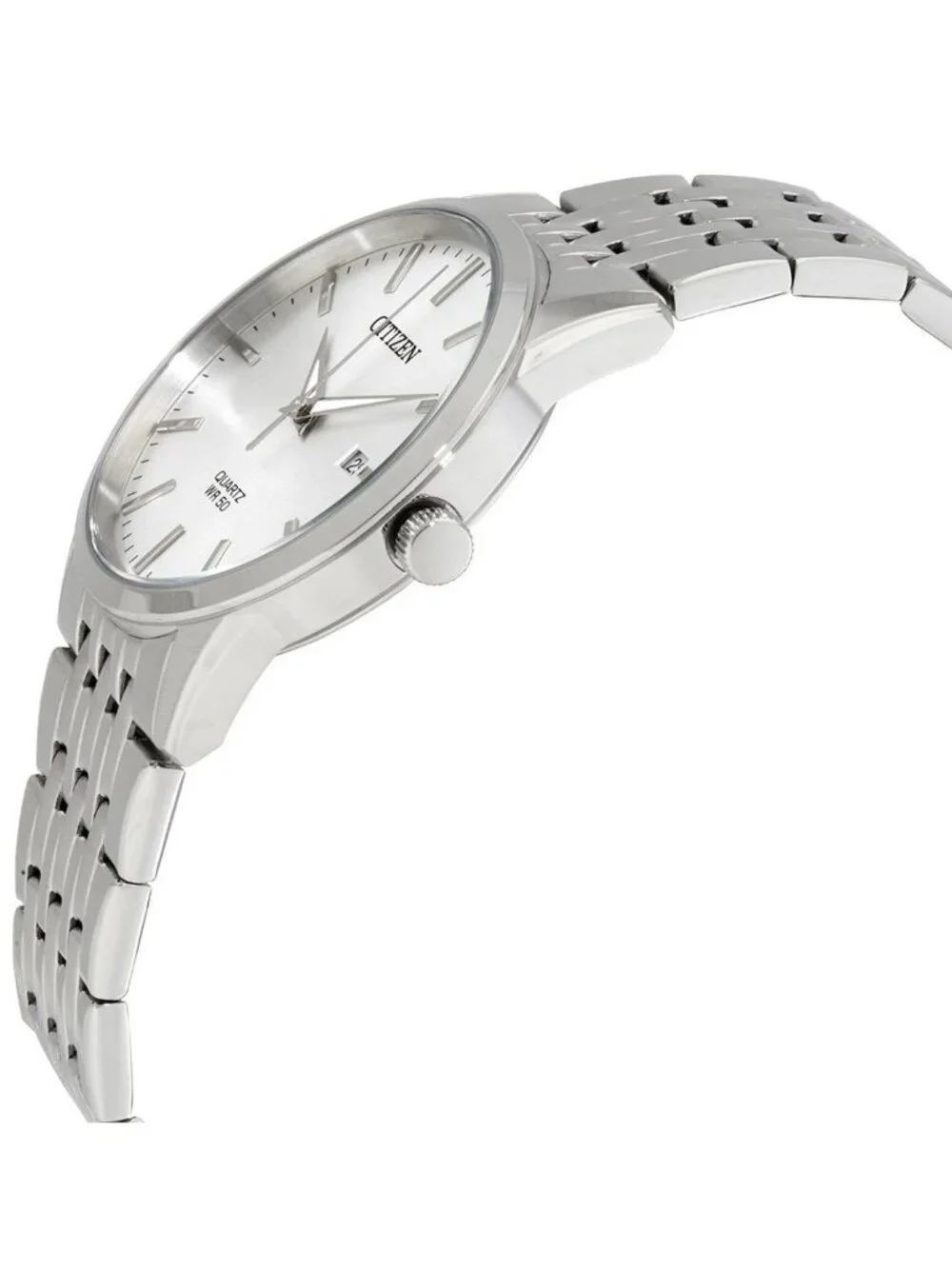 NWT Citizen Quartz Silver Dial Stainless Steel Men's Watch